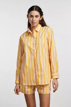 Рубашка - Разноцветный - Свободный крой PIECES, разноцветный