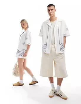 Рубашка Reclaimed Vintage с вышивкой и ажурными деталями, ограниченная серия Reclaimed Vintage