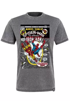 Рубашка Recovered Marvel Team Up, серый