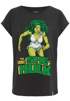 Рубашка Recovered She Hulk, черный