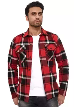 Рубашка RedBridge с длинными рукавами "Линкольн" в клетку, красный