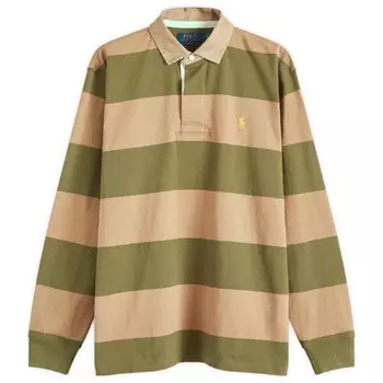 Рубашка регби с длинными рукавами и полосками Polo Ralph Lauren, зеленый