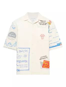 Рубашка Regenerated Tote Bags Marine Serre, белый