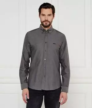 Рубашка Regular fit Boss Orange, серый