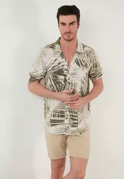 Рубашка Regular Fit Buratti, хаки