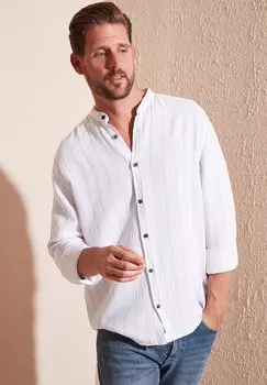 Рубашка Regular Fit Buratti, синяя