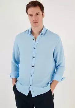 Рубашка Regular Fit Buratti, синяя