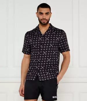 Рубашка Regular fit Calvin Klein Swimwear, черный