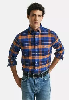 Рубашка REGULAR FIT CHECKED OXFORD GANT, коричневый