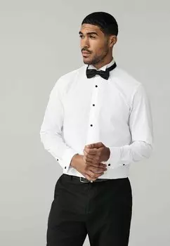Рубашка REGULAR FIT - DOUBLE CUFF AND BOW TIE Next, белый