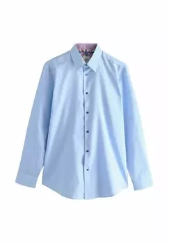 Рубашка REGULAR FIT-EASY CARE TEXTURED TRIMMED Next, синий