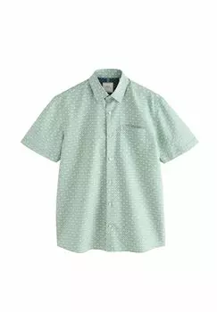 Рубашка REGULAR FIT - EASY IRON SHORT SLEEVE PRINT Next, зеленый