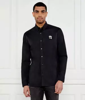 Рубашка Regular fit Karl Lagerfeld, черный