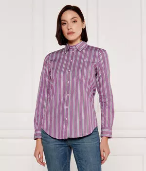 Рубашка Regular fit Lauren Ralph Lauren, фиолетовый