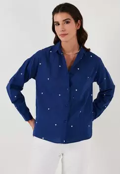 Рубашка Regular Fit LELA, темно-синяя
