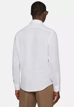 Рубашка Regular Fit Linen Boggi Milano, белая