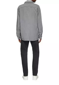 Рубашка REGULAR FIT MIT AUFGESETZTER QS, синий