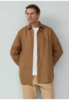 Рубашка REGULAR FIT MIT KRAGEN s.Oliver, бежевый