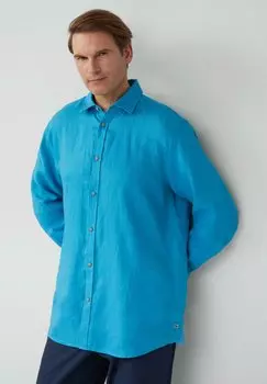 Рубашка REGULAR FIT MIT KRAGEN s.Oliver, бирюзовый