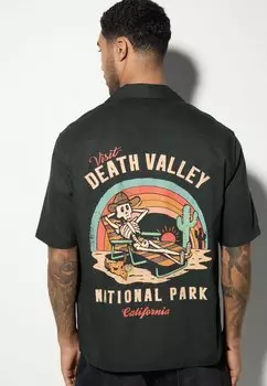 Рубашка REGULAR FIT - NATIONAL PARK BACK PRINT SHORT SLEEVE Next, черный