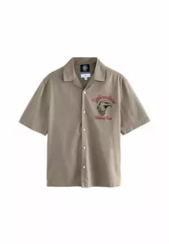 Рубашка REGULAR FIT - NATIONAL PARK BACK PRINT SHORT SLEEVE Next, бежевый