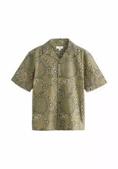 Рубашка REGULAR FIT - PRINTED SHORT SLEEVE Next, зеленый