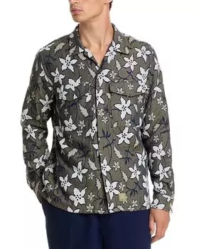 Рубашка Regular Fit с цветочным принтом PS Paul Smith, зеленый