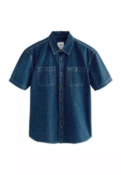 Рубашка REGULAR FIT - SHORT SLEEVE Next, синий