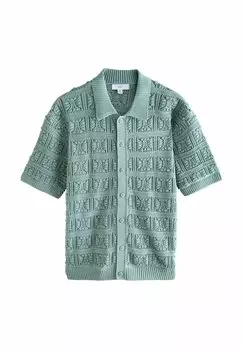 Рубашка REGULAR FIT - SHORT SLEEVE Next, синий