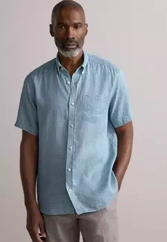 Рубашка REGULAR FIT - SIGNATURE PRINTED SHORT SLEEVE Next, синий