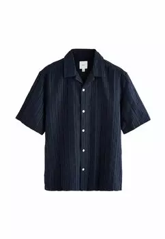Рубашка REGULAR FIT STRIPE SHORT SLEEVE Next, синий