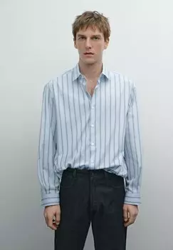 Рубашка REGULAR FIT STRIPED Massimo Dutti, темно-синий