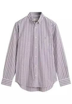 Рубашка REGULAR FIT STRIPED POPLIN GANT, темно-красный