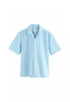 Рубашка REGULAR FIT - TEXTURED SHORT SLEEVE Next, синий