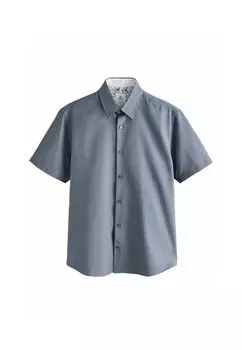 Рубашка REGULAR FIT - TEXTURED SHORT SLEEVE SMART Next, синий