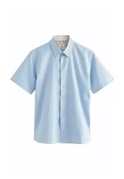 Рубашка REGULAR FIT - TEXTURED SHORT SLEEVE SMART Next, синий