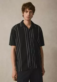 Рубашка REGULAR FIT - TEXTURED STRIPE Next, черный