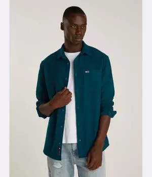 Рубашка Regular Fit Tommy Jeans, бирюзовый