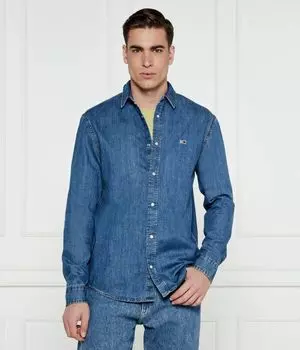 Рубашка Regular fit Tommy Jeans, синий