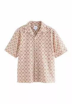 Рубашка REGULAR FIT - TRELLIS TEXTURED SHORT SLEEVE Next, красный