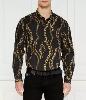 Рубашка Regular fit Versace Jeans Couture, черный