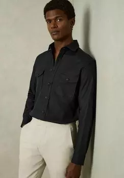 Рубашка REGULAR FIT-WHISPER STRETCH TWIN Reiss, синий