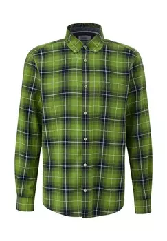 Рубашка REGULAR LANGARM MIT BUTTON-DOWN-KRAGEN s.Oliver, зеленый