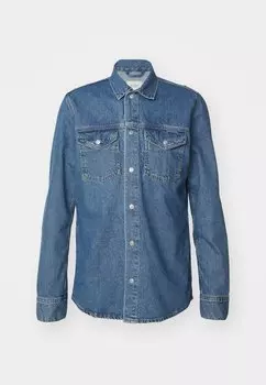 Рубашка Regular Overshirt Pepe Jeans, синяя джинсовая