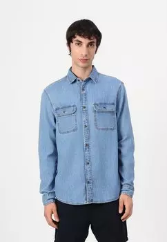 Рубашка REGULAR SHIRT Tommy Jeans, цвет Denim Medium