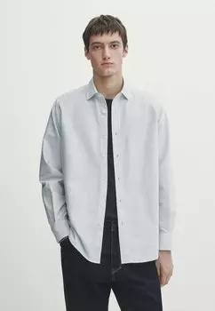 Рубашка REGULAR STRIPED Massimo Dutti, цвет blue