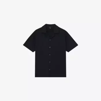 Рубашка Reiss из хлопка с эластаном, синий