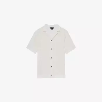 Рубашка Reiss Kipling ажурная трикотажная, белый