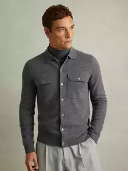 Рубашка Reiss Pisa Wool Long, цвет grey/melange