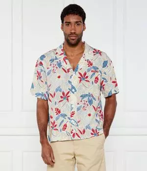 Рубашка Relaxed fit Hugo Bodywear, желтый